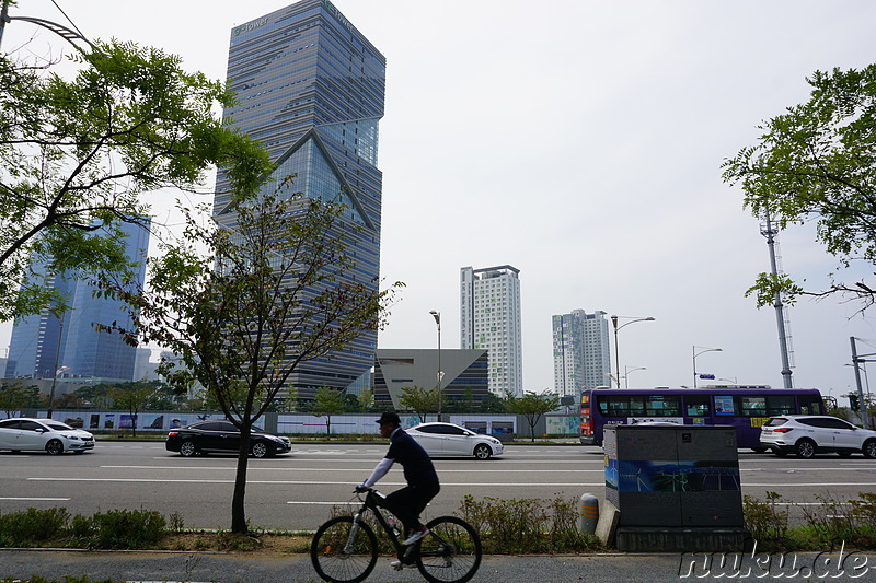 Eindrücke aus der Planstadt Songdo New City in Incheon, Korea