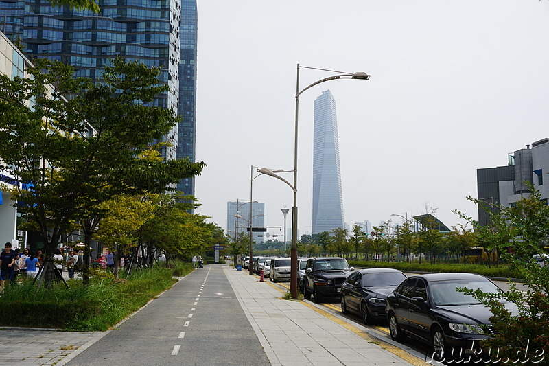 Eindrücke aus der Planstadt Songdo New City in Incheon, Korea