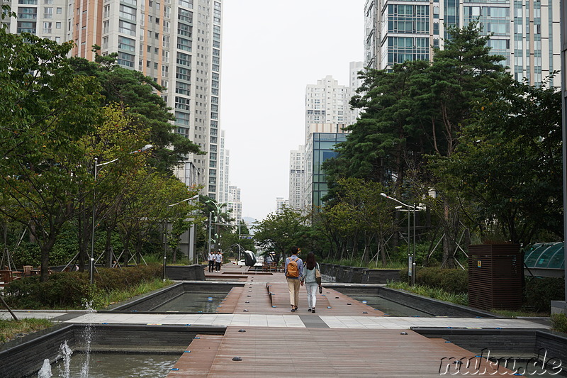 Eindrücke aus der Planstadt Songdo New City in Incheon, Korea