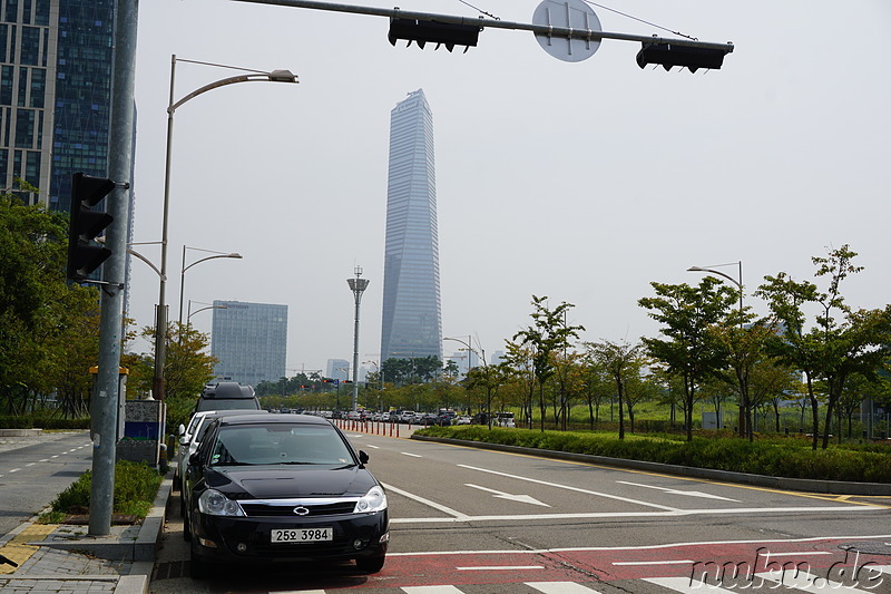 Eindrücke aus der Planstadt Songdo New City in Incheon, Korea