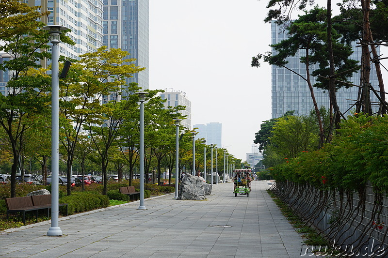 Eindrücke aus der Planstadt Songdo New City in Incheon, Korea