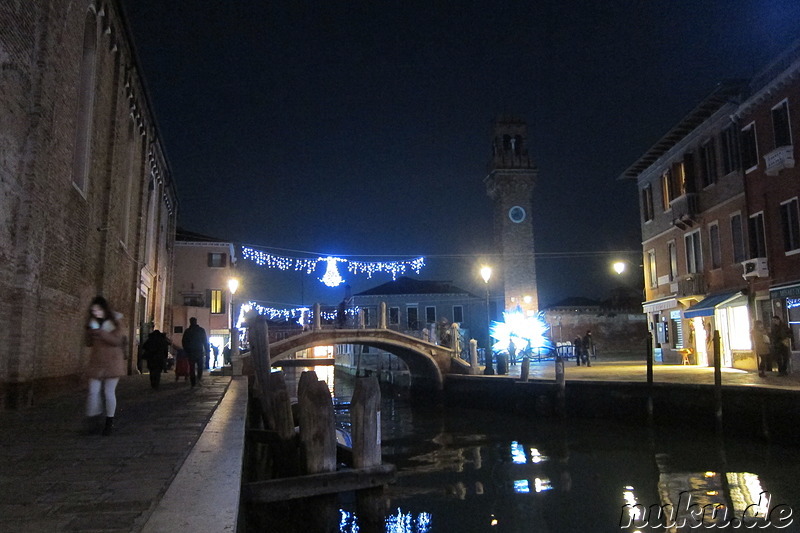 Eindrücke von der für Glaskunst berühmten Insel Murano von Venedig, Italien