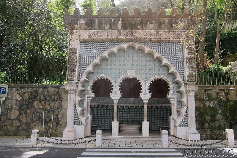 Einer der vielen Brunnen von Sintra, Portugal