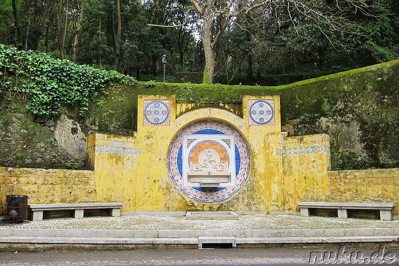 Einer der vielen Brunnen von Sintra, Portugal