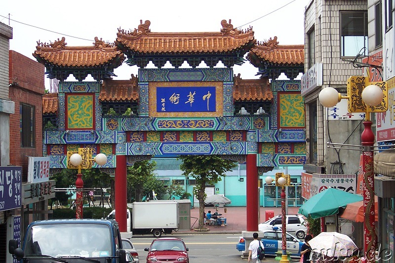 Eingangstor zur China Town in Incheon