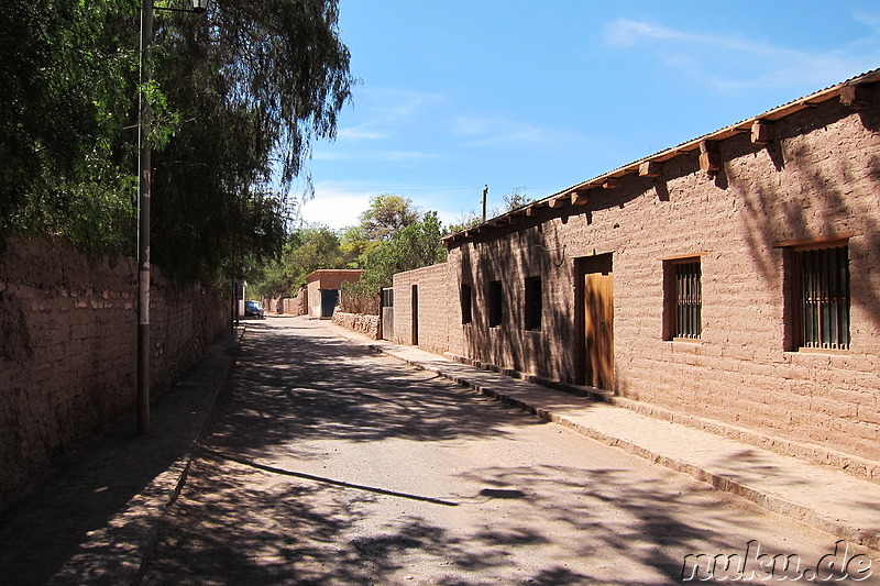 Einkaufsstrasse Caracoles in San Pedro de Atacama, Chile