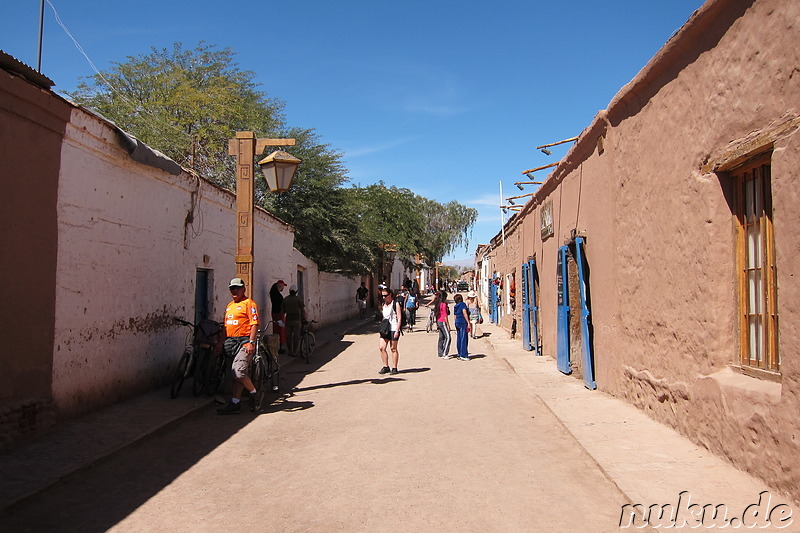 Einkaufsstrasse Caracoles in San Pedro de Atacama, Chile