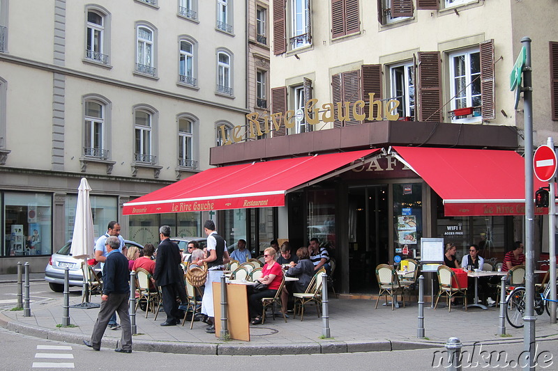 Einkaufsstrasse Grand Rue in Strasbourg, Frankreich