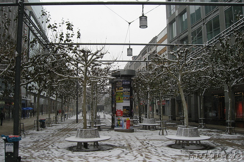 Einkaufsstrasse Zeil in Frankfurt am Main