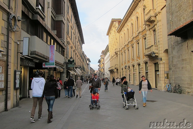 Einkaufsviertel Corso Italia in Pisa, Italien