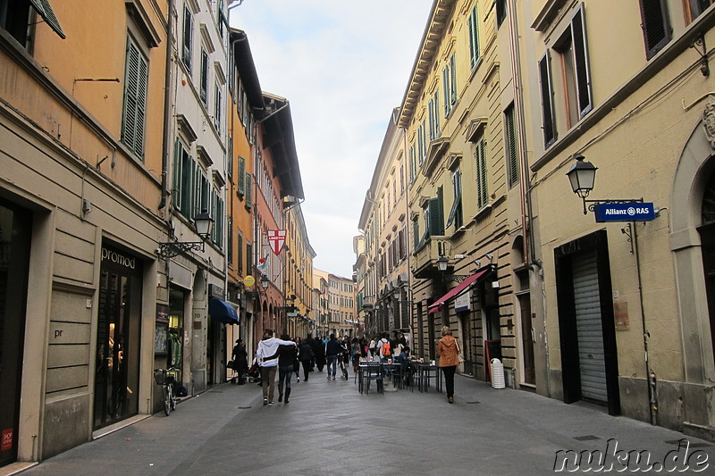 Einkaufsviertel Corso Italia in Pisa, Italien
