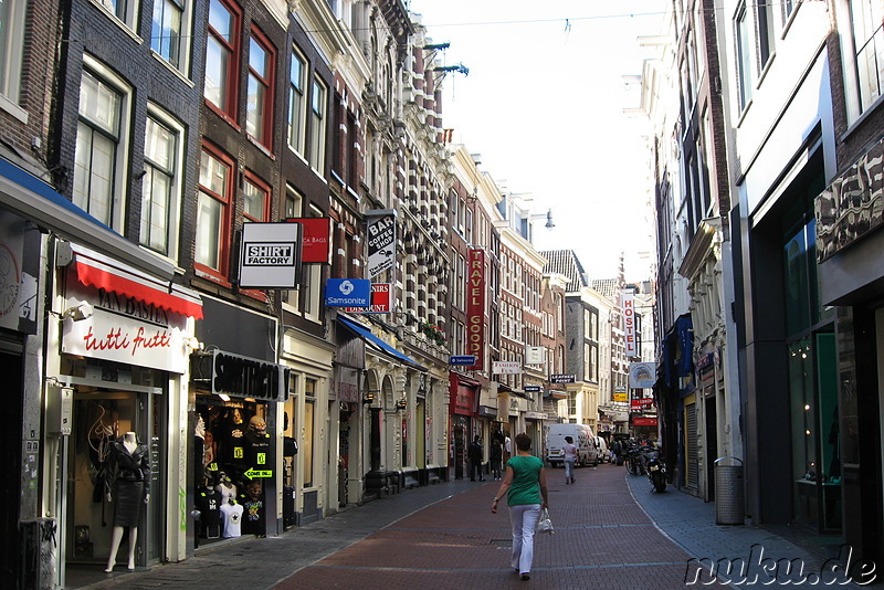 Einkaufsviertel im Zentrum von Amsterdam