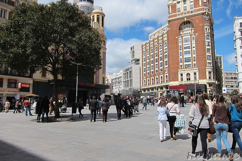 Einkaufsviertel in Madrid, Spanien