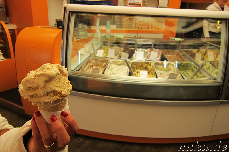 Eis von der Gelateria Gianni in Bologna, Italien