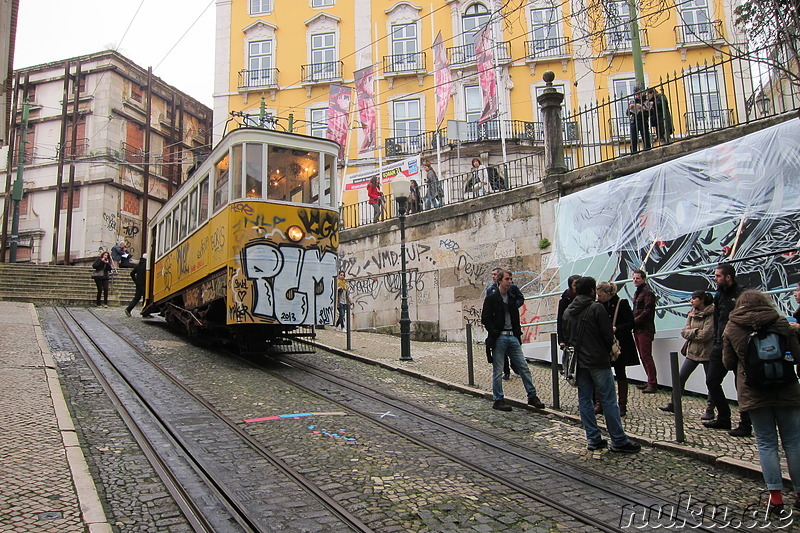 Elevador da Gloria in Lissabon, Portugal