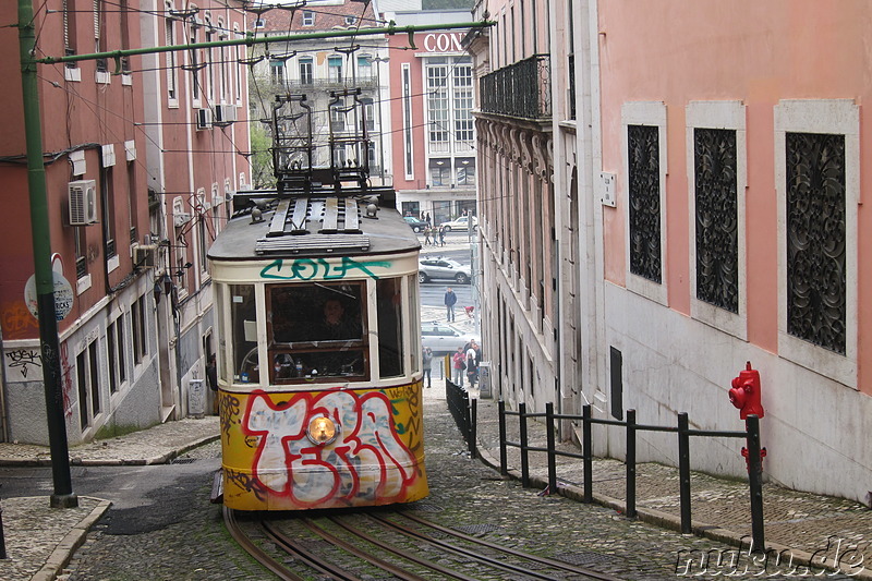 Elevador da Gloria in Lissabon, Portugal