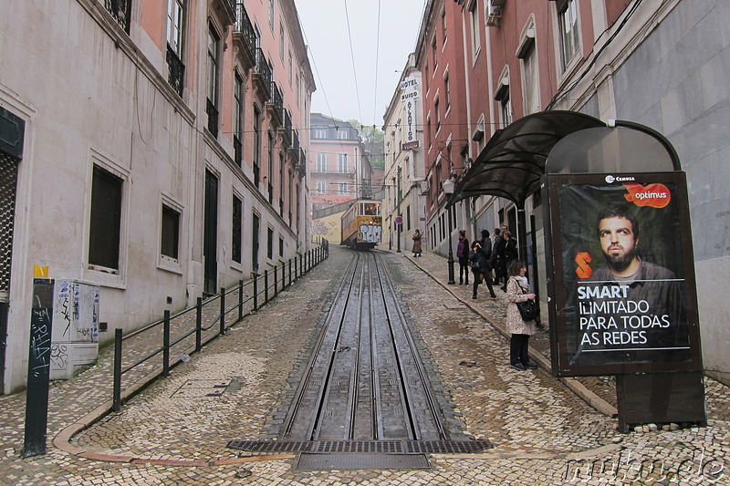 Elevador da Gloria in Lissabon, Portugal