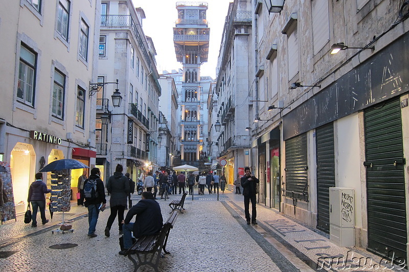 Elevador de Santa Justa in Lissabon, Portugal