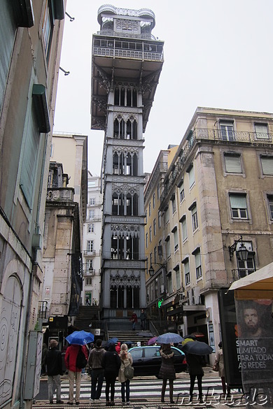 Elevador de Santa Justa in Lissabon, Portugal