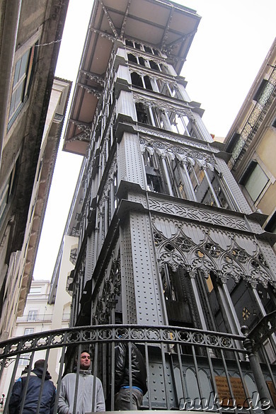 Elevador de Santa Justa in Lissabon, Portugal