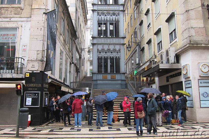 Elevador de Santa Justa in Lissabon, Portugal