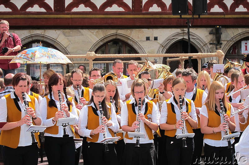 Eröffnungszeremonie auf dem Rathausplatz in Forchheim