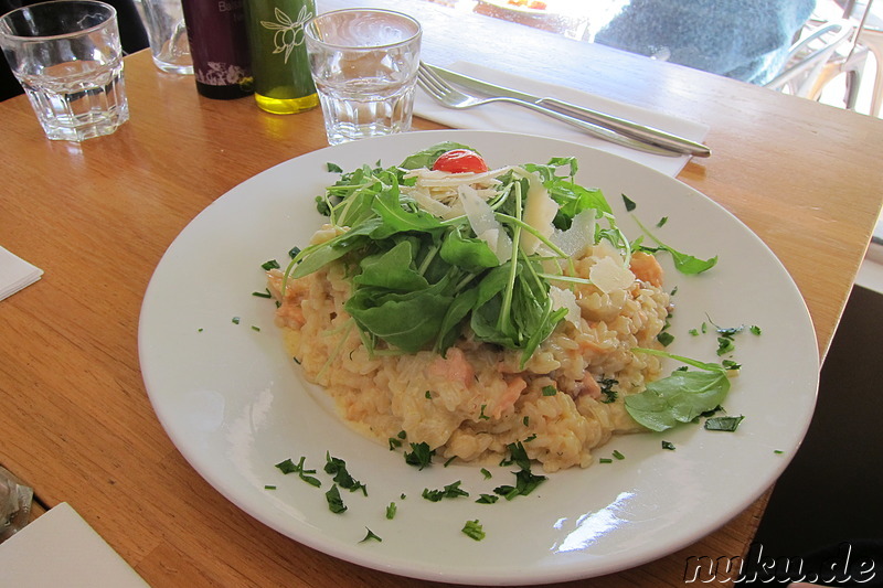 Essen beim Italiener am Jardin du Luxembourg in Paris