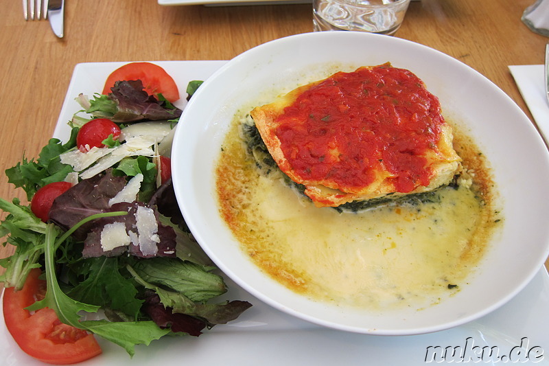 Essen beim Italiener am Jardin du Luxembourg in Paris