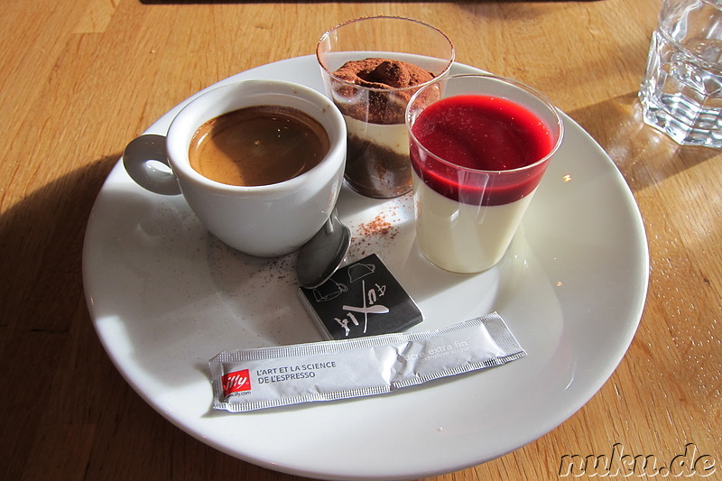 Essen beim Italiener am Jardin du Luxembourg in Paris