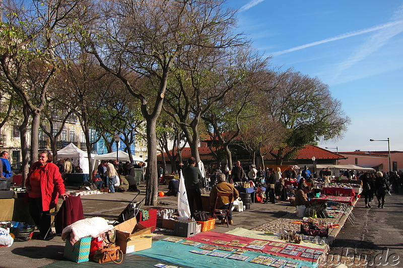 Feira da Ladra - Flohmarkt in Lissabon, Portugal