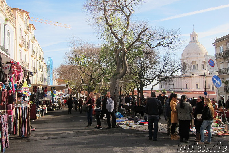 Feira da Ladra - Flohmarkt in Lissabon, Portugal