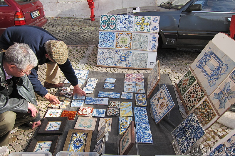 Feira da Ladra - Flohmarkt in Lissabon, Portugal