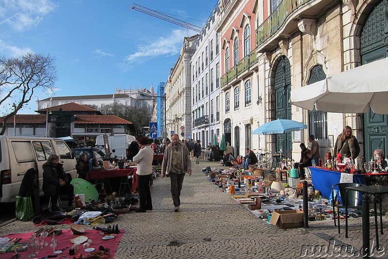 Feira da Ladra - Flohmarkt in Lissabon, Portugal