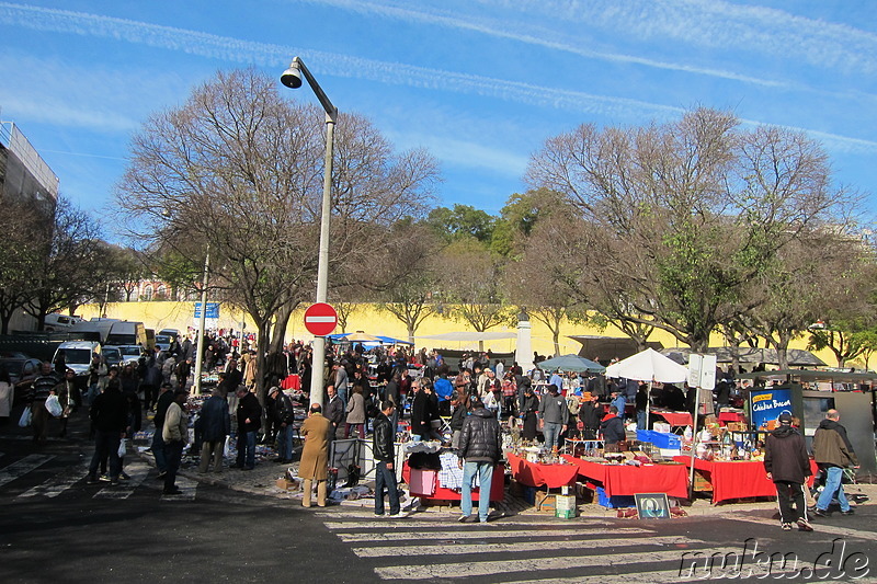 Feira da Ladra - Flohmarkt in Lissabon, Portugal