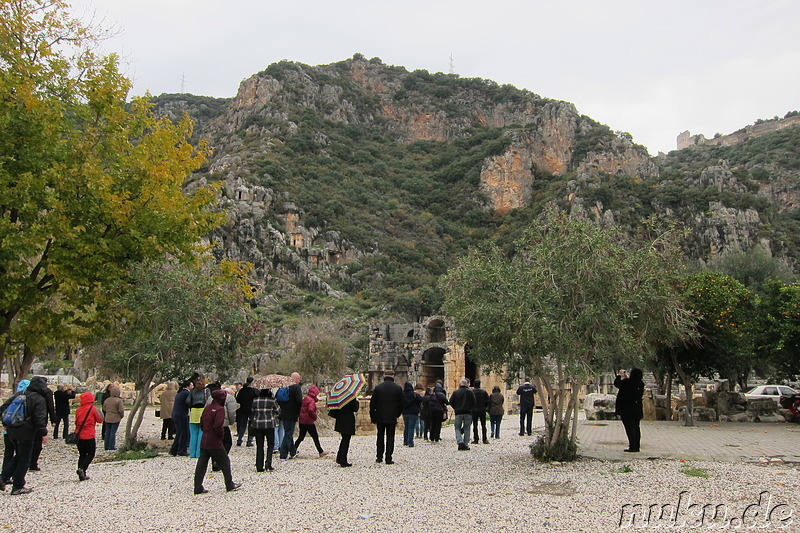 Felsengräber in Myra, Türkei