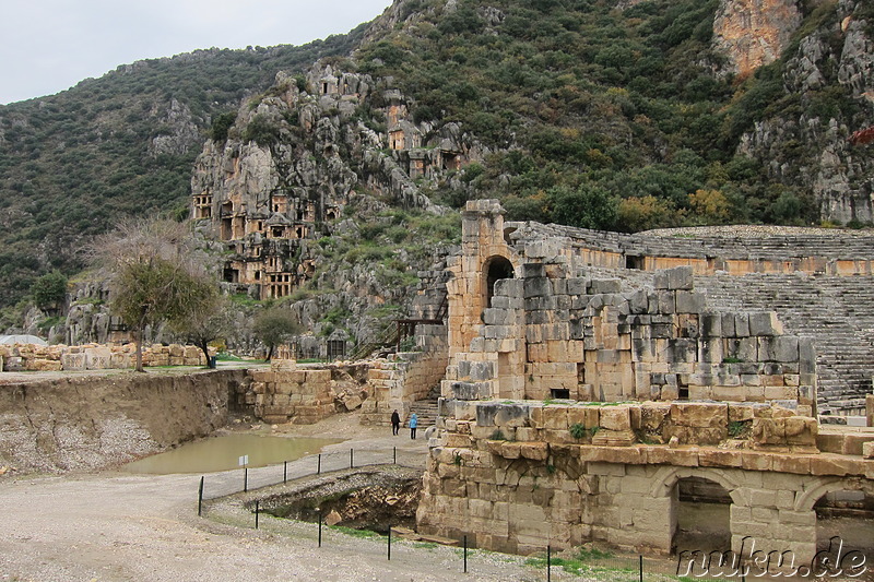 Felsengräber in Myra, Türkei