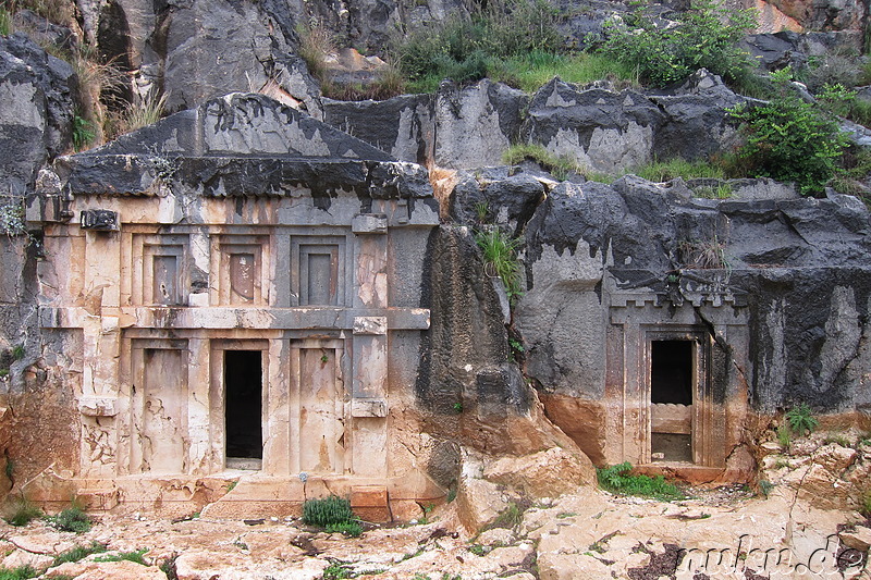 Felsengräber in Myra, Türkei