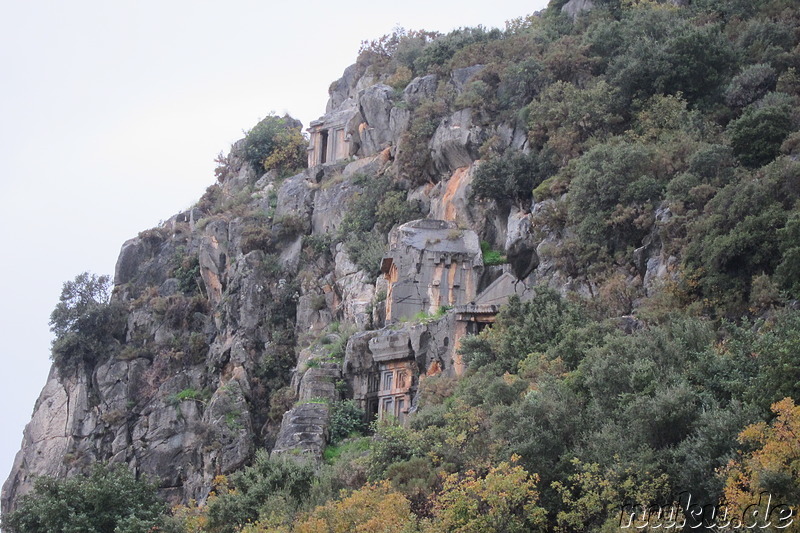 Felsengräber in Myra, Türkei