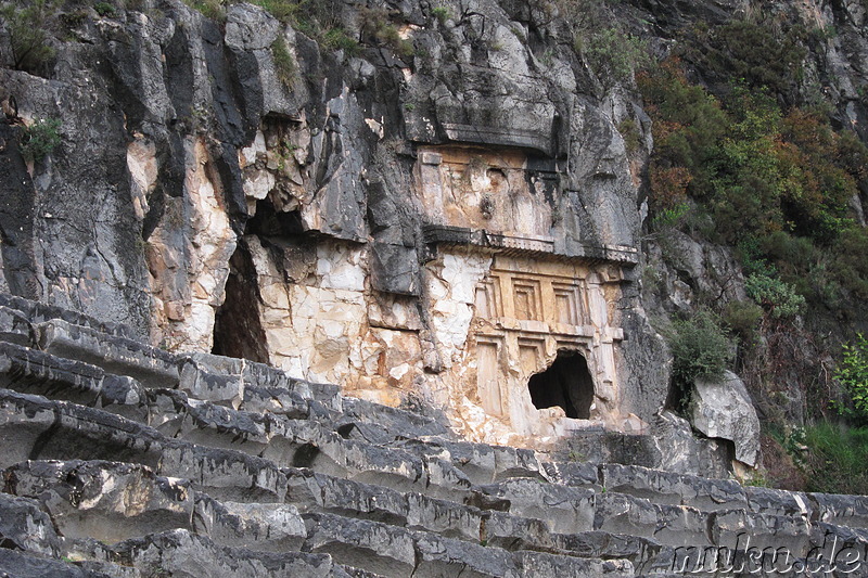 Felsengräber in Myra, Türkei