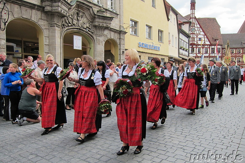 Festzug durch Forchheim zum Kellerwald