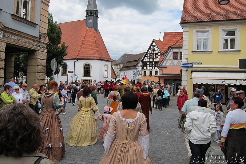 Festzug durch Forchheim zum Kellerwald