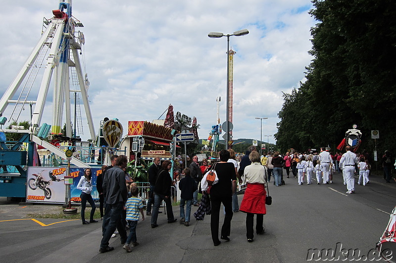 Festzug durch Forchheim zum Kellerwald