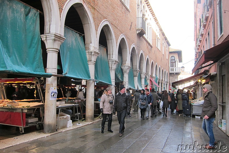 Fischmarkt in Venedig, Italien
