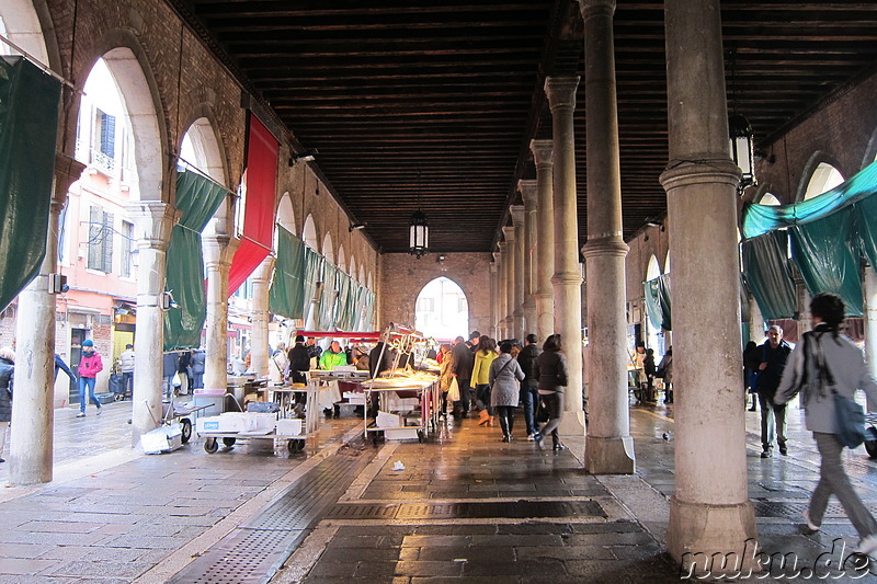 Fischmarkt in Venedig, Italien