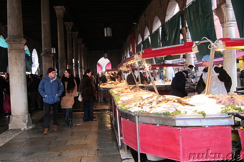 Fischmarkt in Venedig, Italien