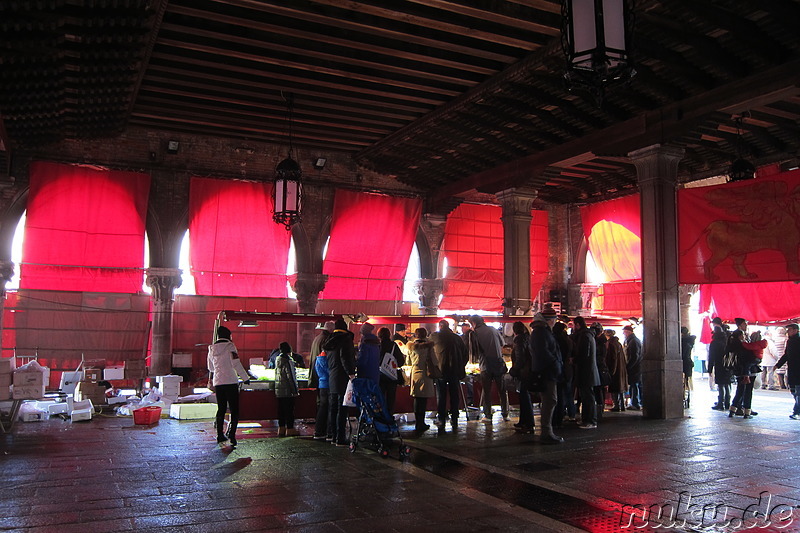 Fischmarkt in Venedig, Italien