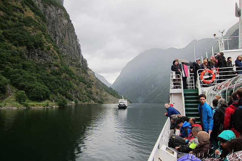 Fjordkreuzfahrt von Gudvangen nach Flam in Norwegen