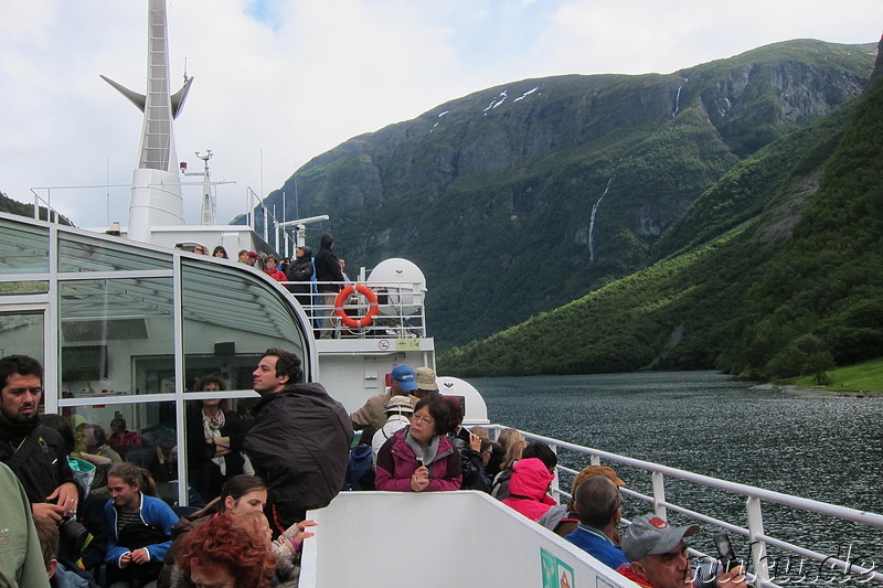 Fjordkreuzfahrt von Gudvangen nach Flam in Norwegen