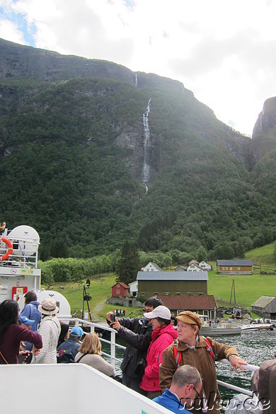 Fjordkreuzfahrt von Gudvangen nach Flam in Norwegen