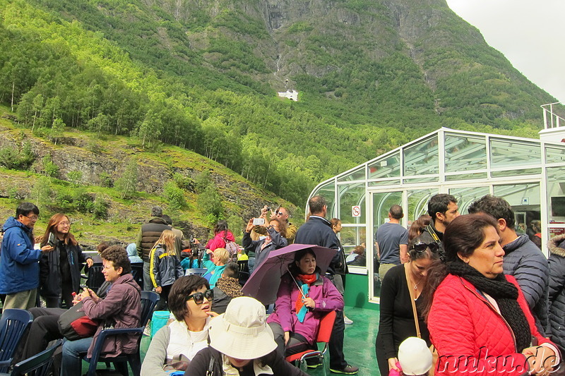 Fjordkreuzfahrt von Gudvangen nach Flam in Norwegen